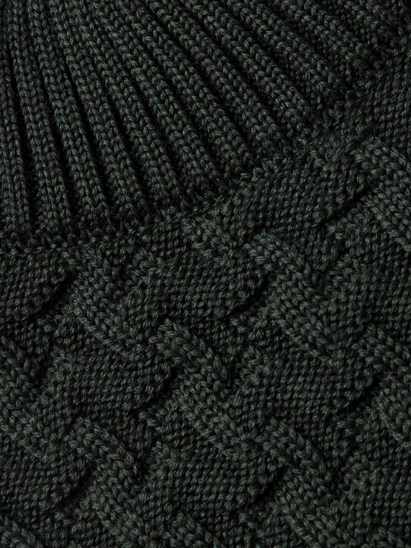 Stark Slim-Fit Cable-Knit Merino Wool Sweater - CU