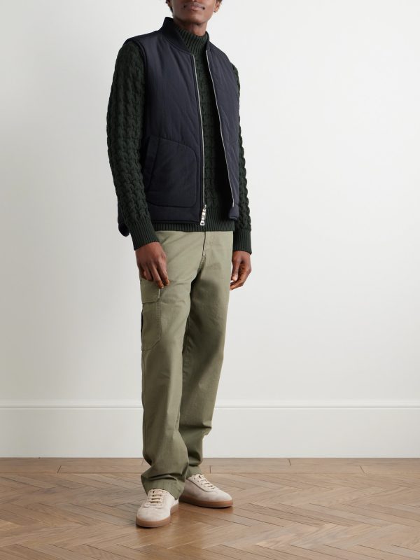 Stark Slim-Fit Cable-Knit Merino Wool Sweater - OU