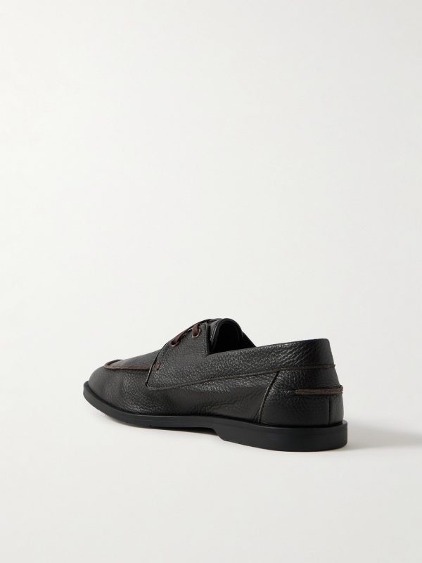 Devon Full-Grain Deerskin Boat Shoes - BK Devon Full-Grain Deerskin Boat Shoes - BK