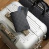 GG Supreme Monogrammed Coated-Canvas and Pebble-Grain Leather Passport Holder - OU