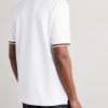 Logo-Embroidered Cotton-Blend Piqué Polo Shirt - BK
