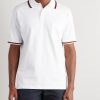 Logo-Embroidered Cotton-Blend Piqué Polo Shirt - FR