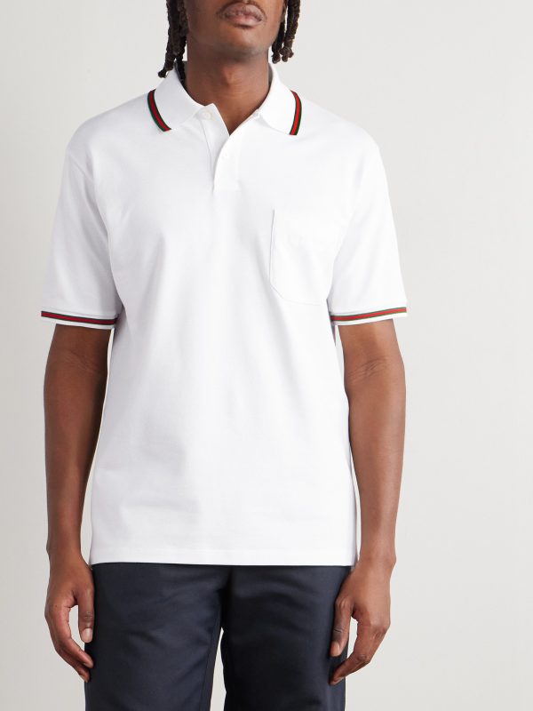 Logo-Embroidered Cotton-Blend Piqué Polo Shirt - FR