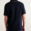 Logo-Embroidered Cotton-Piqué Polo Shirt - BK