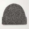 Ribbed Wool and Cashmere-Blend Beanie