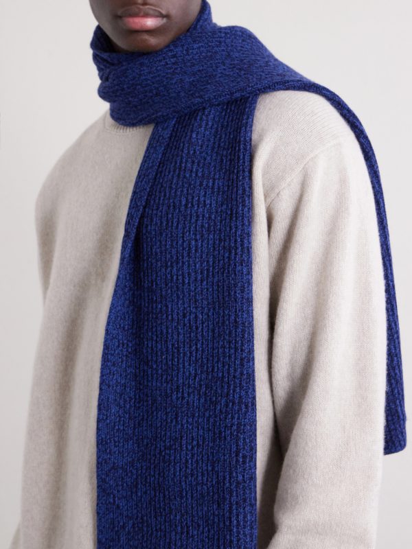Wool and Cashmere-Blend Scarf - OU