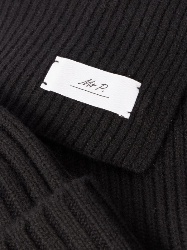 Ribbed Cashmere Beanie and Scarf Set - CU Ribbed Cashmere Beanie and Scarf Set - CU