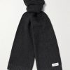 Ribbed Cashmere Scarf