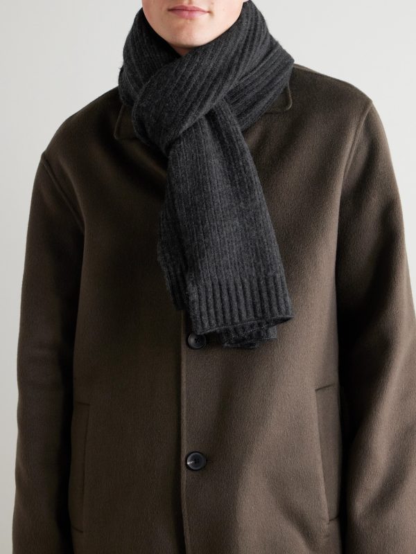 Ribbed Cashmere Scarf - OU