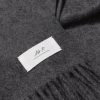 Logo-Appliquéd Fringed Cashmere Scarf - CU