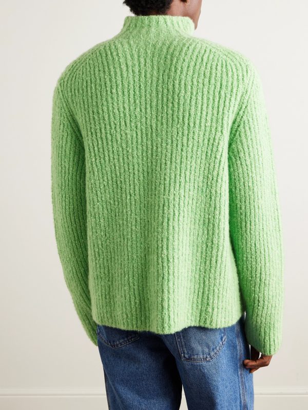 Cloud Ribbed Cashmere Cardigan - BK