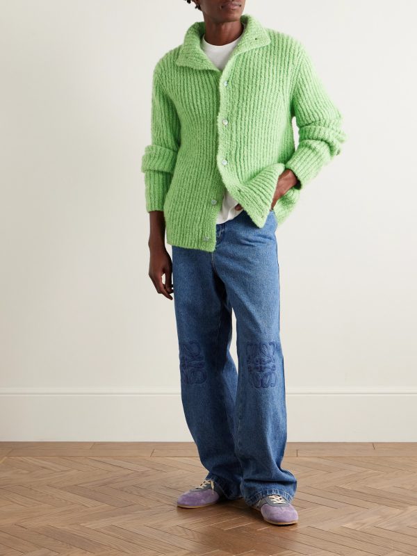 Cloud Ribbed Cashmere Cardigan - OU