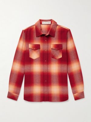 Checked Cashmere Shirt