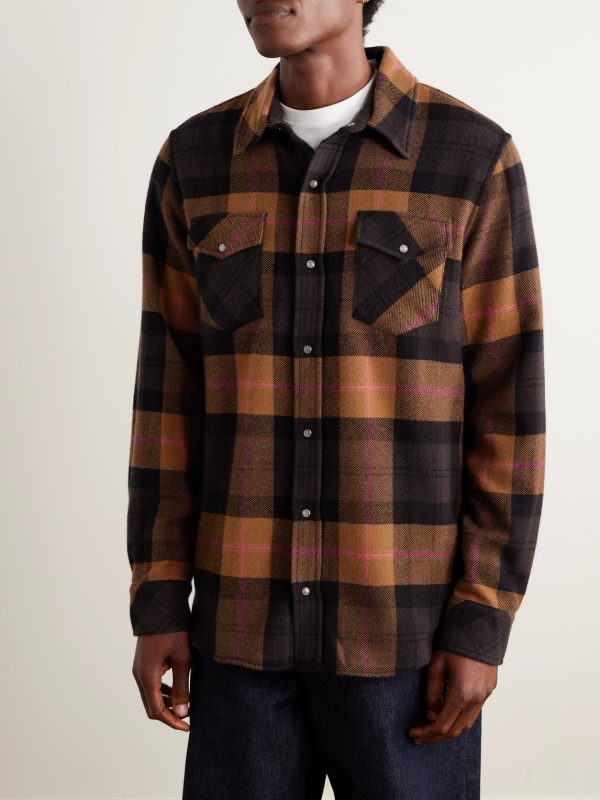 Checked Cashmere Shirt - FR