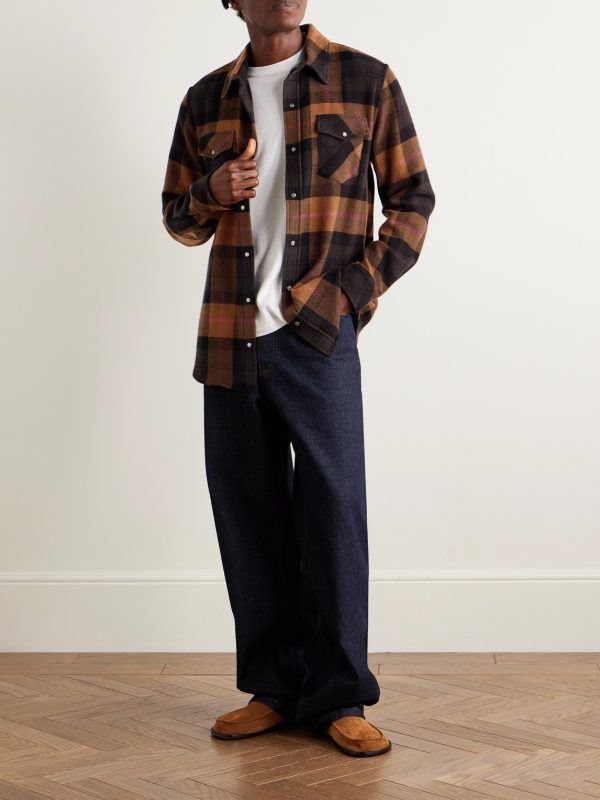 Checked Cashmere Shirt - OU