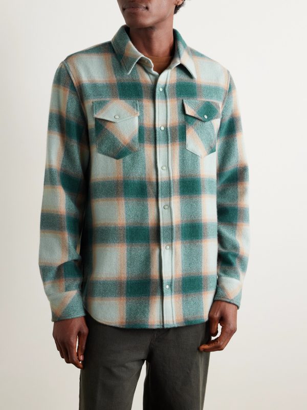 Checked Cashmere Shirt - FR