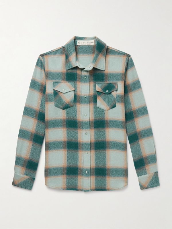 Checked Cashmere Shirt