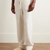 Straight-Leg Cashmere Drawstring Trousers - FR Straight-Leg Cashmere Drawstring Trousers - FR