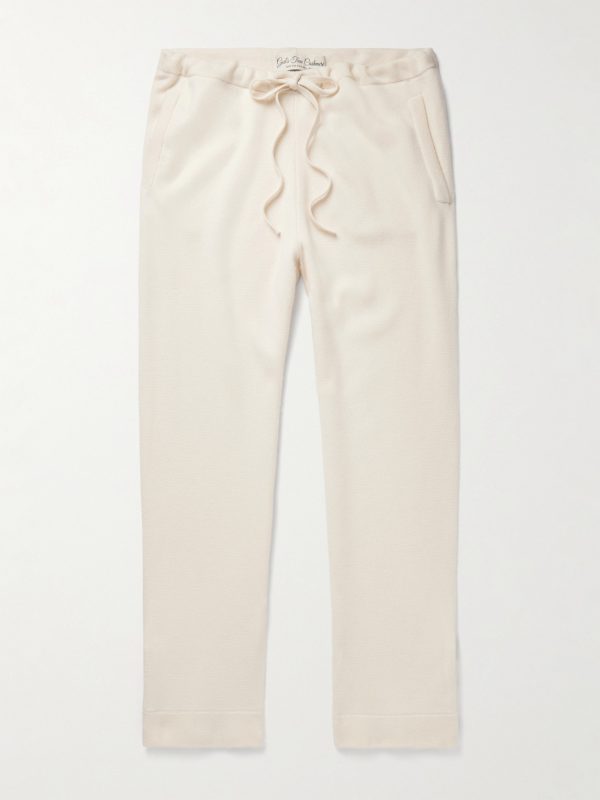 Straight-Leg Cashmere Drawstring Trousers Straight-Leg Cashmere Drawstring Trousers