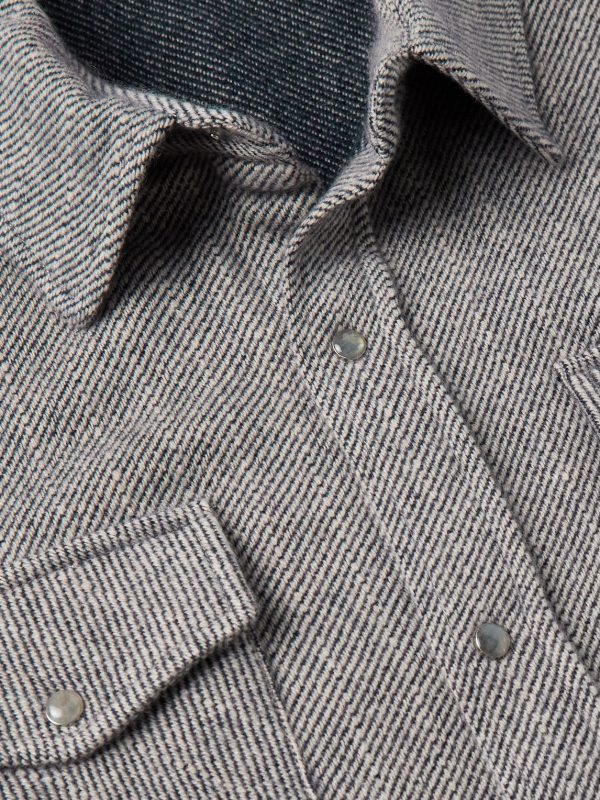 Striped Cashmere Shirt - CU Striped Cashmere Shirt - CU