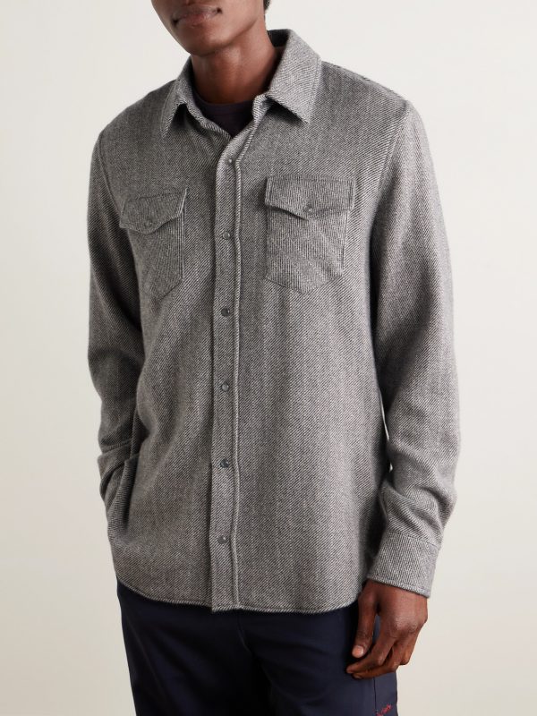 Striped Cashmere Shirt - FR Striped Cashmere Shirt - FR