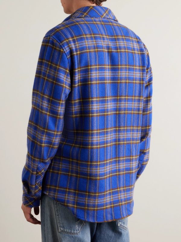 Checked Cashmere Shirt - BK Checked Cashmere Shirt - BK