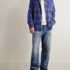 Checked Cashmere Shirt - OU Checked Cashmere Shirt - OU