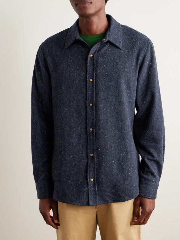 Cashmere and Wool-Blend Shirt - FR