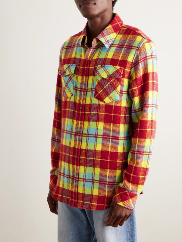 Checked Cashmere Shirt - FR
