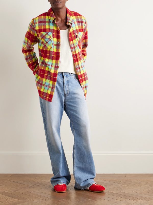 Checked Cashmere Shirt - OU