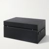 Cross-Grain Leather Eight-Piece Watch Box - BK Cross-Grain Leather Eight-Piece Watch Box - BK