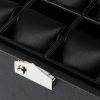 Cross-Grain Leather Eight-Piece Watch Box - CU Cross-Grain Leather Eight-Piece Watch Box - CU