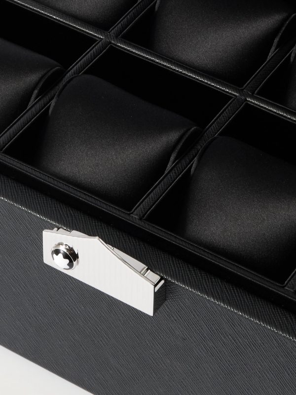 Cross-Grain Leather Eight-Piece Watch Box - CU Cross-Grain Leather Eight-Piece Watch Box - CU