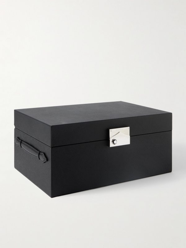 Cross-Grain Leather Eight-Piece Watch Box - E1 Cross-Grain Leather Eight-Piece Watch Box - E1