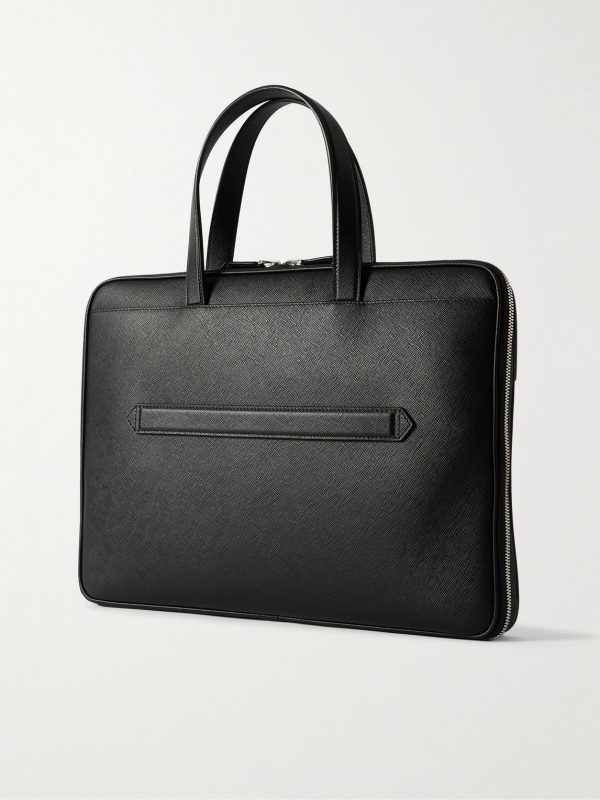 Sartorial Cross-Grain Leather Briefcase - BK Sartorial Cross-Grain Leather Briefcase - BK