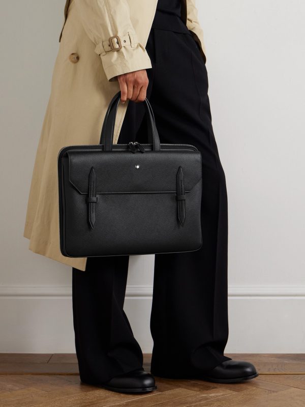 Sartorial Cross-Grain Leather Briefcase - OU Sartorial Cross-Grain Leather Briefcase - OU