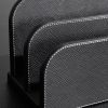 Cross-Grain Leather Letter Rack - CU Cross-Grain Leather Letter Rack - CU