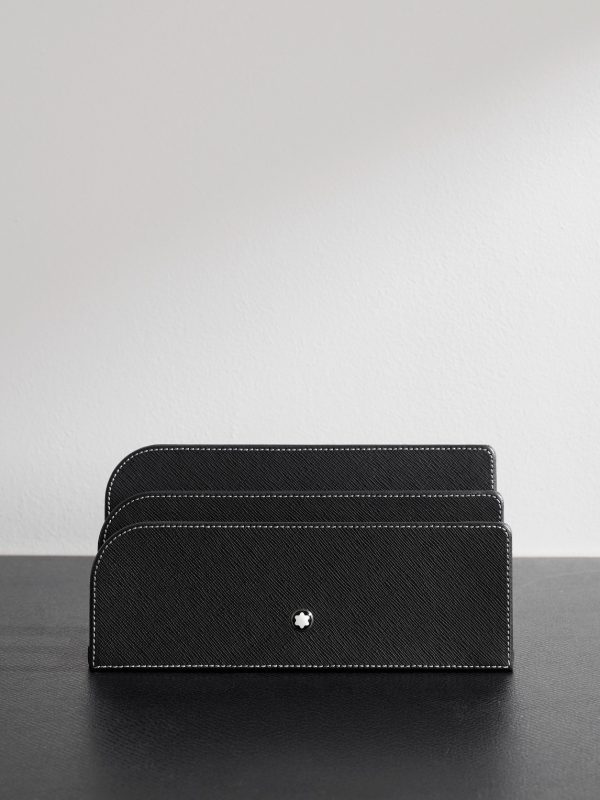 Cross-Grain Leather Letter Rack Cross-Grain Leather Letter Rack