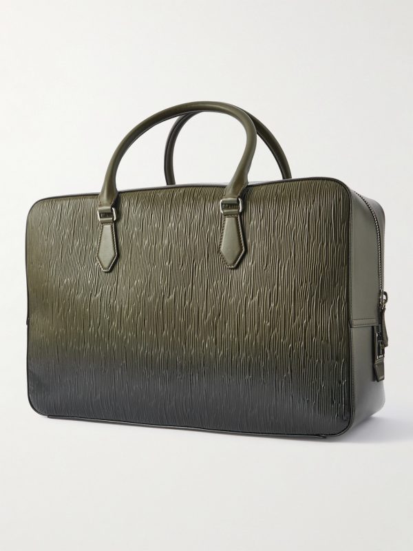 149 Corteccia Textured-Leather Bag - BK