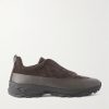 Triple Stitch™ Monte Rubber-Trimmed Suede Slip-On Sneakers Triple Stitch™ Monte Rubber-Trimmed Suede Slip-On Sneakers