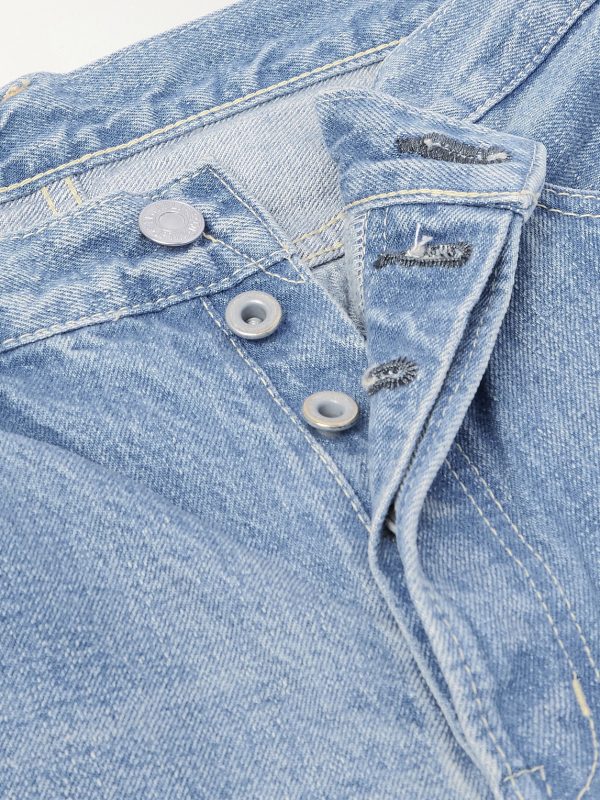 1954 Straight-Leg Cropped Distressed Jeans - E1 1954 Straight-Leg Cropped Distressed Jeans - E1