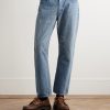 1954 Straight-Leg Cropped Distressed Jeans - FR 1954 Straight-Leg Cropped Distressed Jeans - FR
