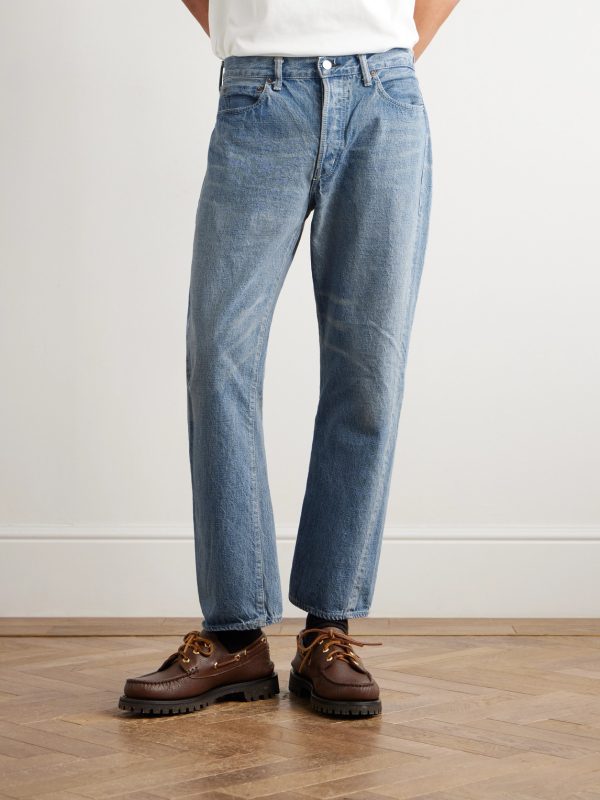 1954 Straight-Leg Cropped Distressed Jeans - FR 1954 Straight-Leg Cropped Distressed Jeans - FR