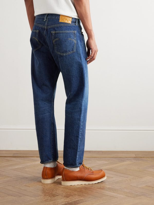 1954 Straight-Leg Cropped Distressed Jeans - BK 1954 Straight-Leg Cropped Distressed Jeans - BK
