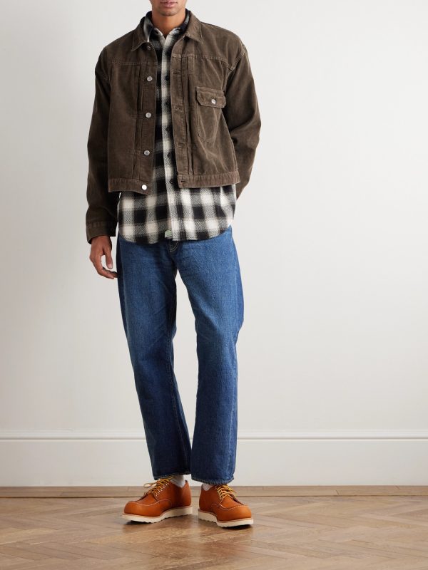 1954 Straight-Leg Cropped Distressed Jeans - OU 1954 Straight-Leg Cropped Distressed Jeans - OU