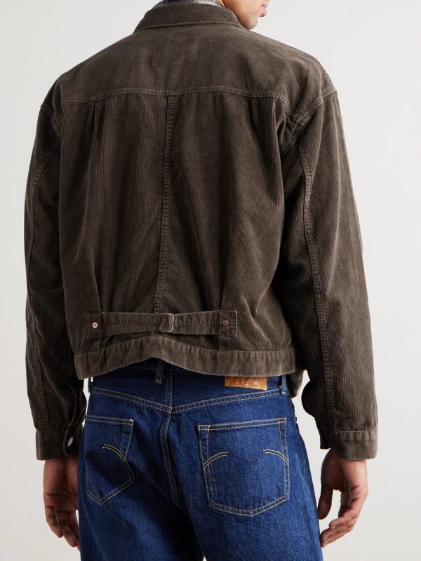 Cotton-Corduroy Trucker Jacket - BK Cotton-Corduroy Trucker Jacket - BK