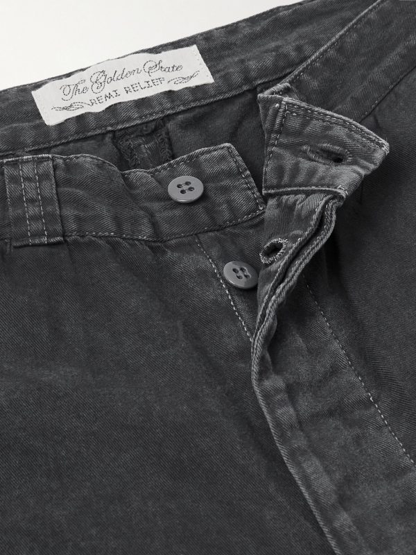 Straight-Leg Cotton-Twill Trousers - E1 Straight-Leg Cotton-Twill Trousers - E1