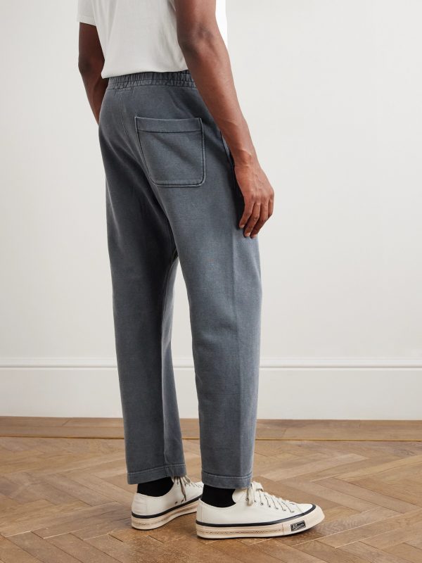 Straight-Leg Cotton-Jersey Sweatpants - BK Straight-Leg Cotton-Jersey Sweatpants - BK