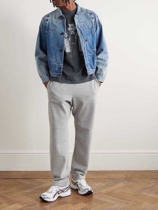Straight-Leg Cotton-Jersey Sweatpants - OU Straight-Leg Cotton-Jersey Sweatpants - OU