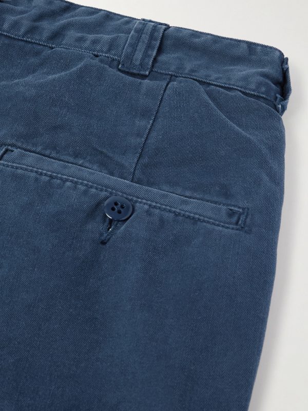 Straight-Leg Cotton-Twill Trousers - CU Straight-Leg Cotton-Twill Trousers - CU